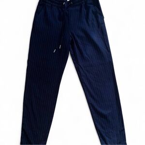 H&MxLOGG Women's Dark Blue Striped Joggers